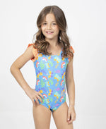 Cargar imagen en visor de galería, Vestido De Baño Enterizo Niña