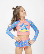 Cargar imagen en visor de galería, Vestido De Baño 2 Piezas Niña