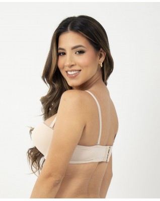 Brasier Kamila Strapless Push Up Con Bandas de Silicona