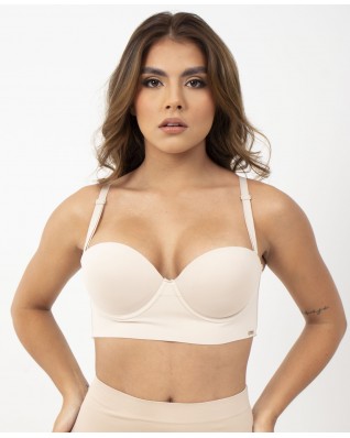 Brasier Kamila Strapless Realce Sin Costuras