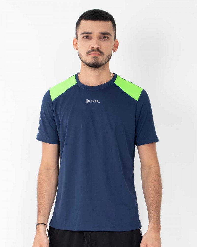 Camiseta Deportiva Unicolor Hombre KML