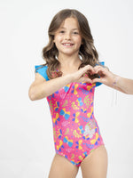 Cargar imagen en visor de galería, Vestido De Baño Enterizo Niña

