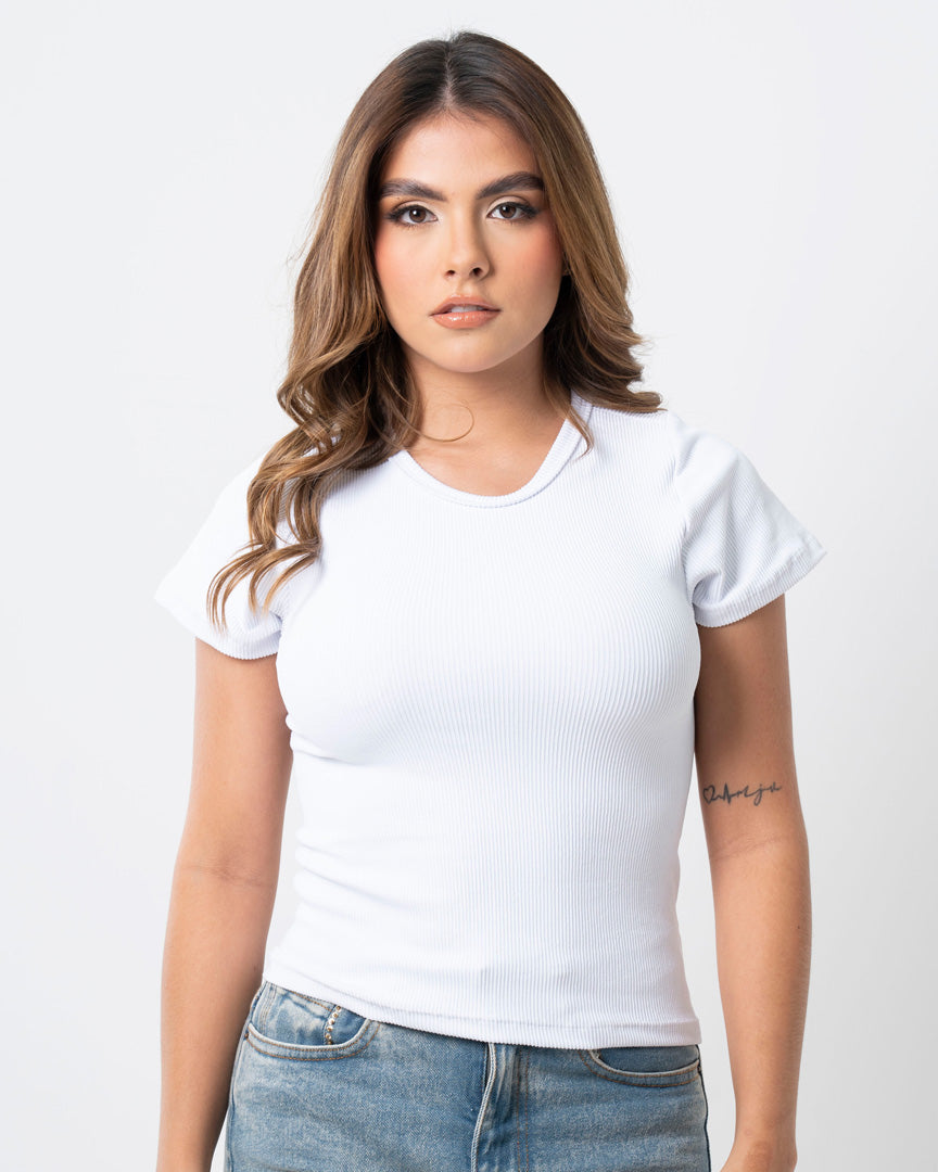 Blusa Dama Manga Corta