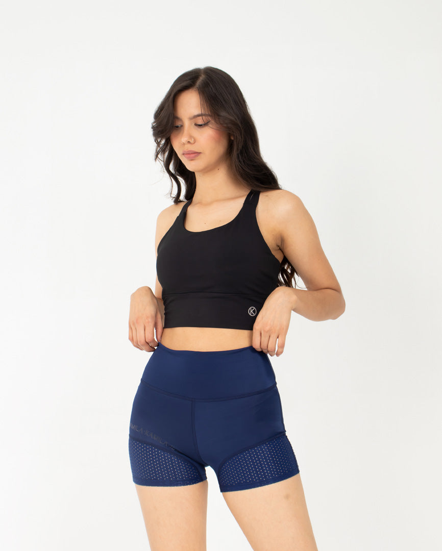 Biker Deportivo Con Detalle en Malla