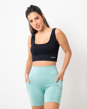 Biker Dama Con Bolsillos