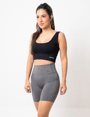 Biker Dama Con Bolsillos