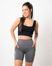 Biker Dama Con Bolsillos