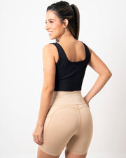 Biker Dama Con Bolsillos