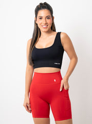 Biker Dama Con Bolsillos