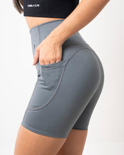 Biker Dama Con Bolsillos