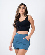Cargar imagen en visor de galería, Falda Short Kamila Con Bolsillos
