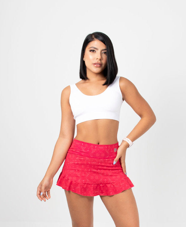 Falda Short Deportiva Estampada